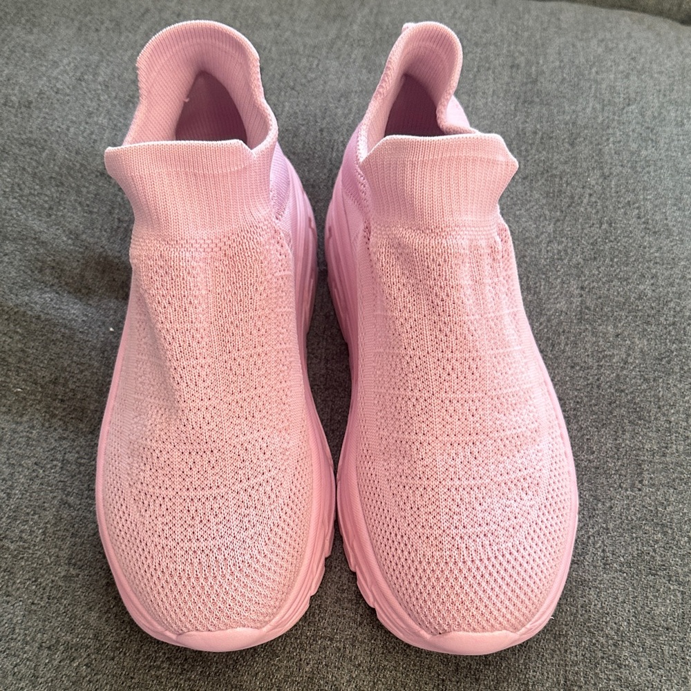 Women's Pink Slip-On Sneakers